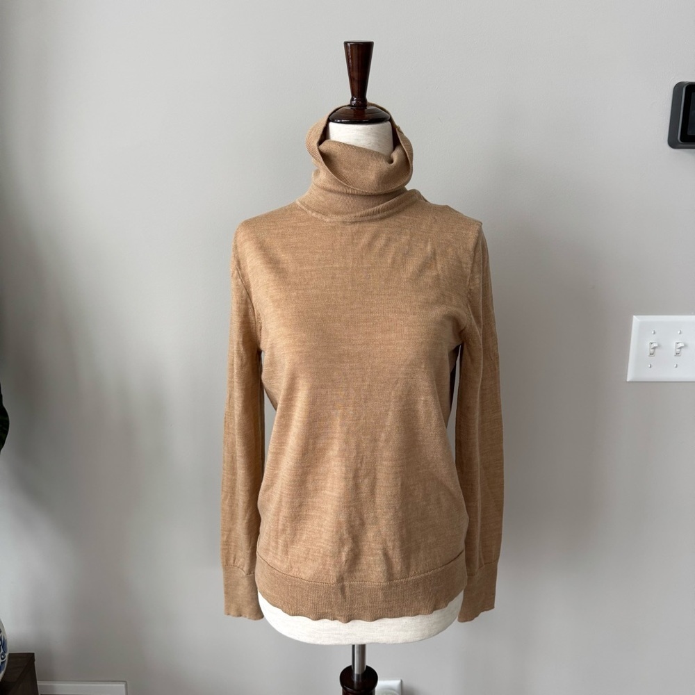 J. Crew Margot turtleneck sweater - 100% Wool - Tan - Picture 5 of 8